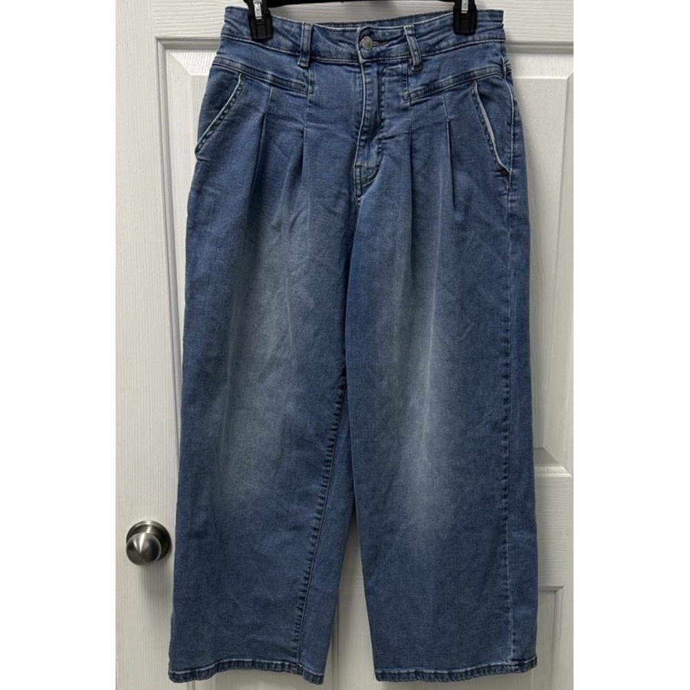 H by Habitual Washed Blue High-Waist Wide Leg Jeans READ DESCRIPTION
